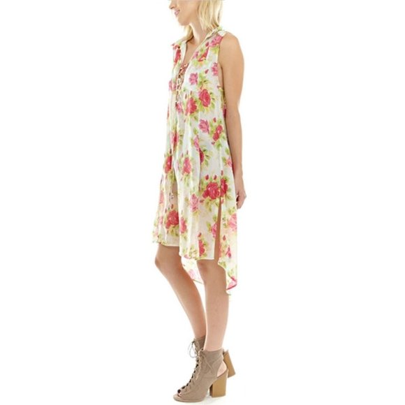 Aratta Evening Prime Rose Dress NWT • Small • Floral • Lace • Sleeveless • Boho - Picture 3 of 4